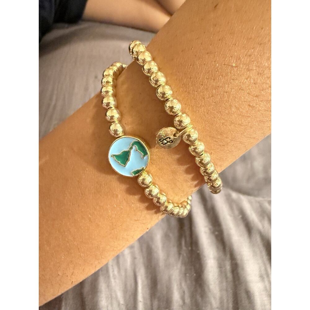 Soul Stacks Bracelet Bar—Icon —Approx 7”—Gold Colored—Stretch